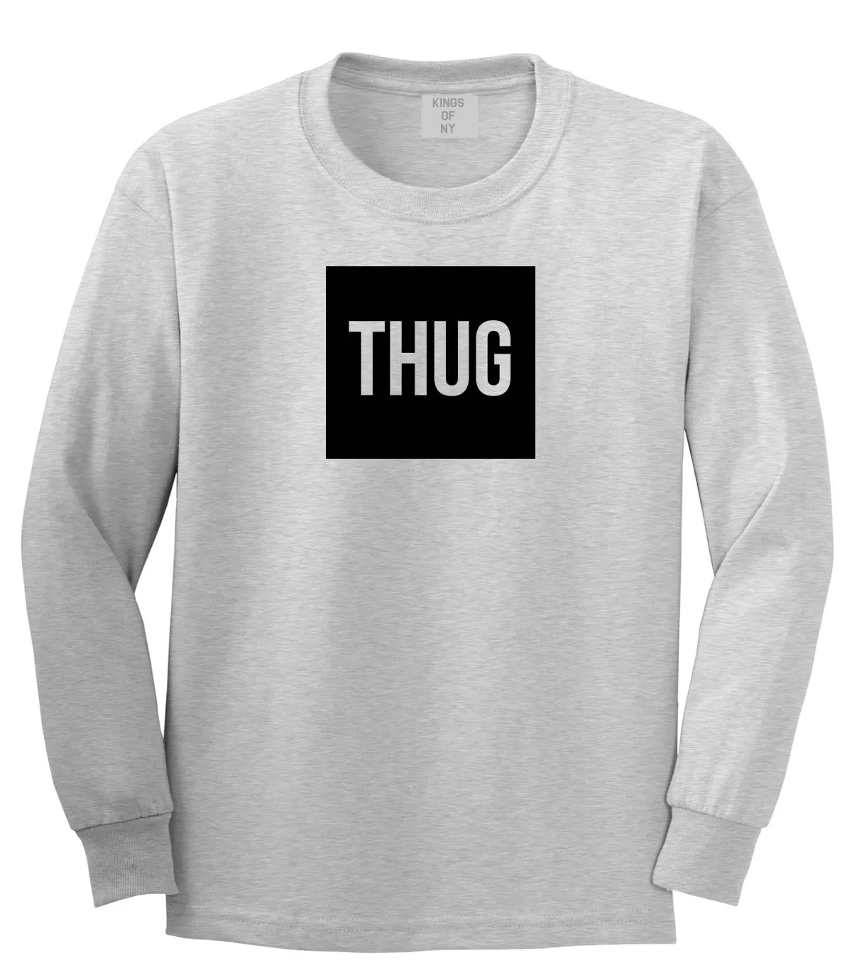 Thug Gangsta Box Logo Boys Kids Long Sleeve T-Shirt