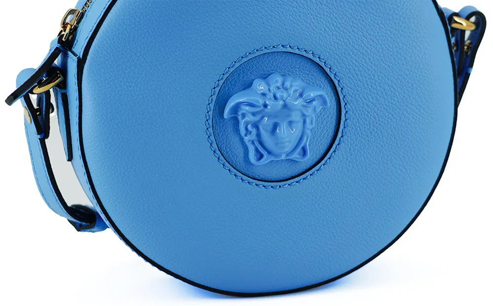 Versace Blue Round Shoulder Bag