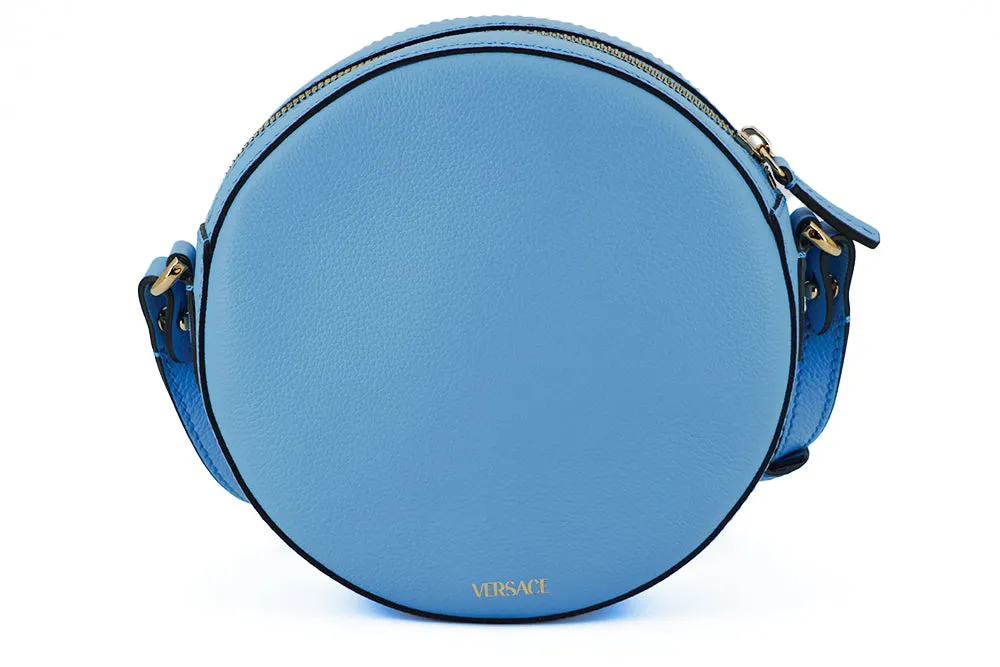 Versace Blue Round Shoulder Bag