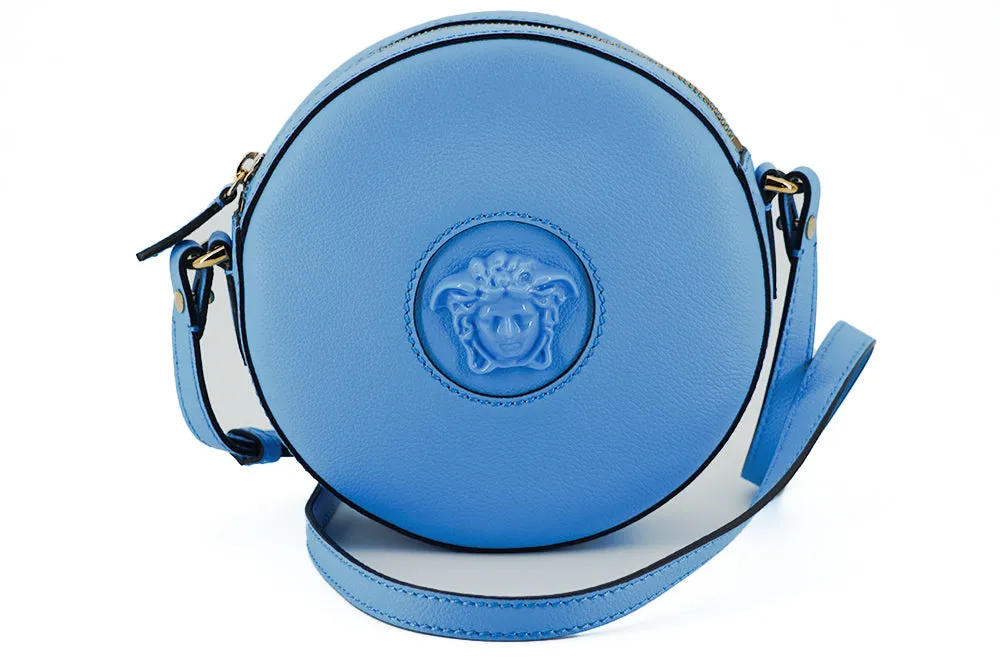 Versace Blue Round Shoulder Bag