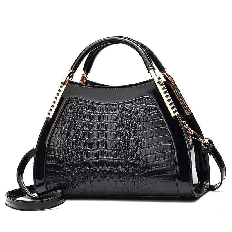 Vintage Alligator Pattern Design Stylish Handbags For Women