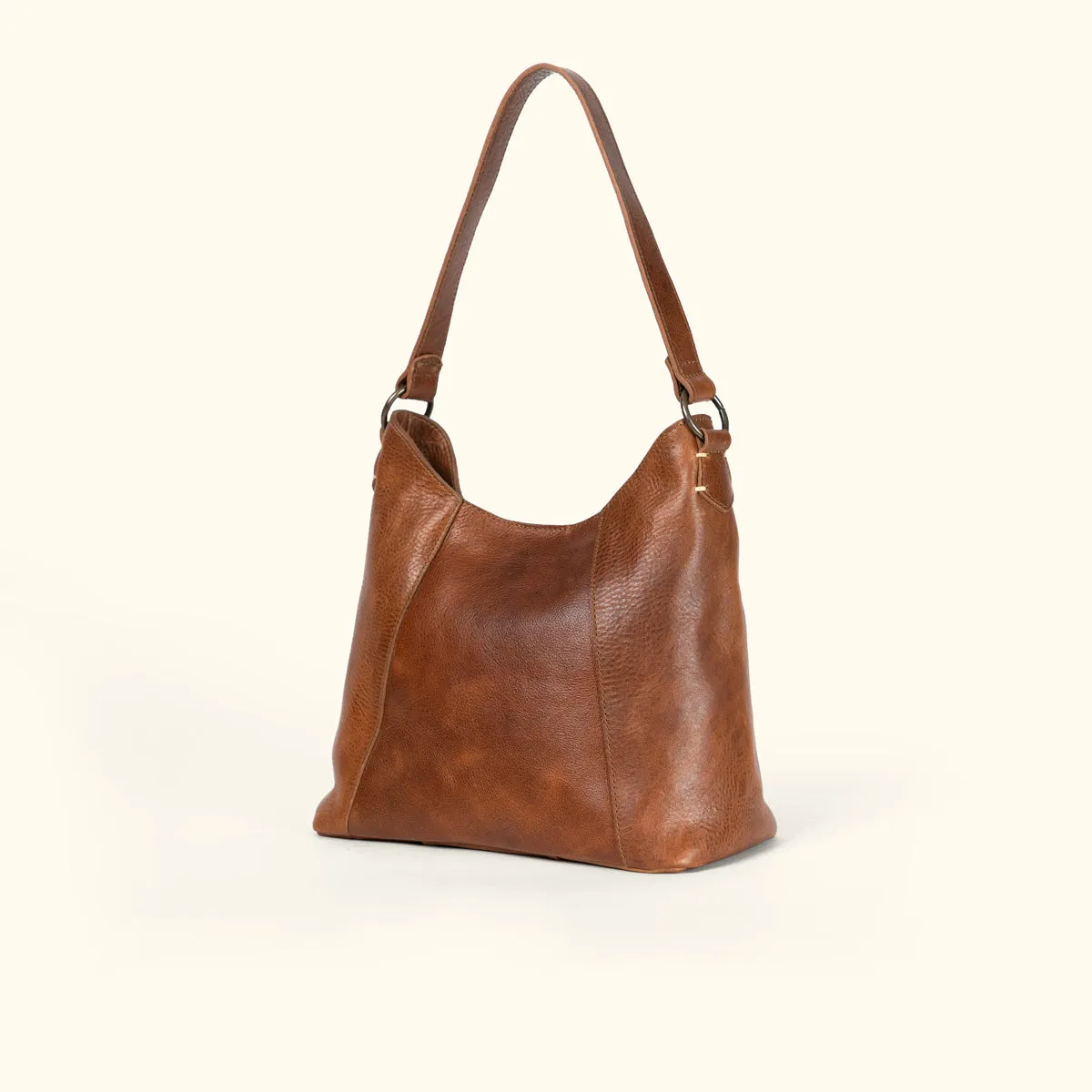 Walker Leather Shoulder Bag | Rustic Tan