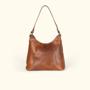 Walker Leather Shoulder Bag | Rustic Tan