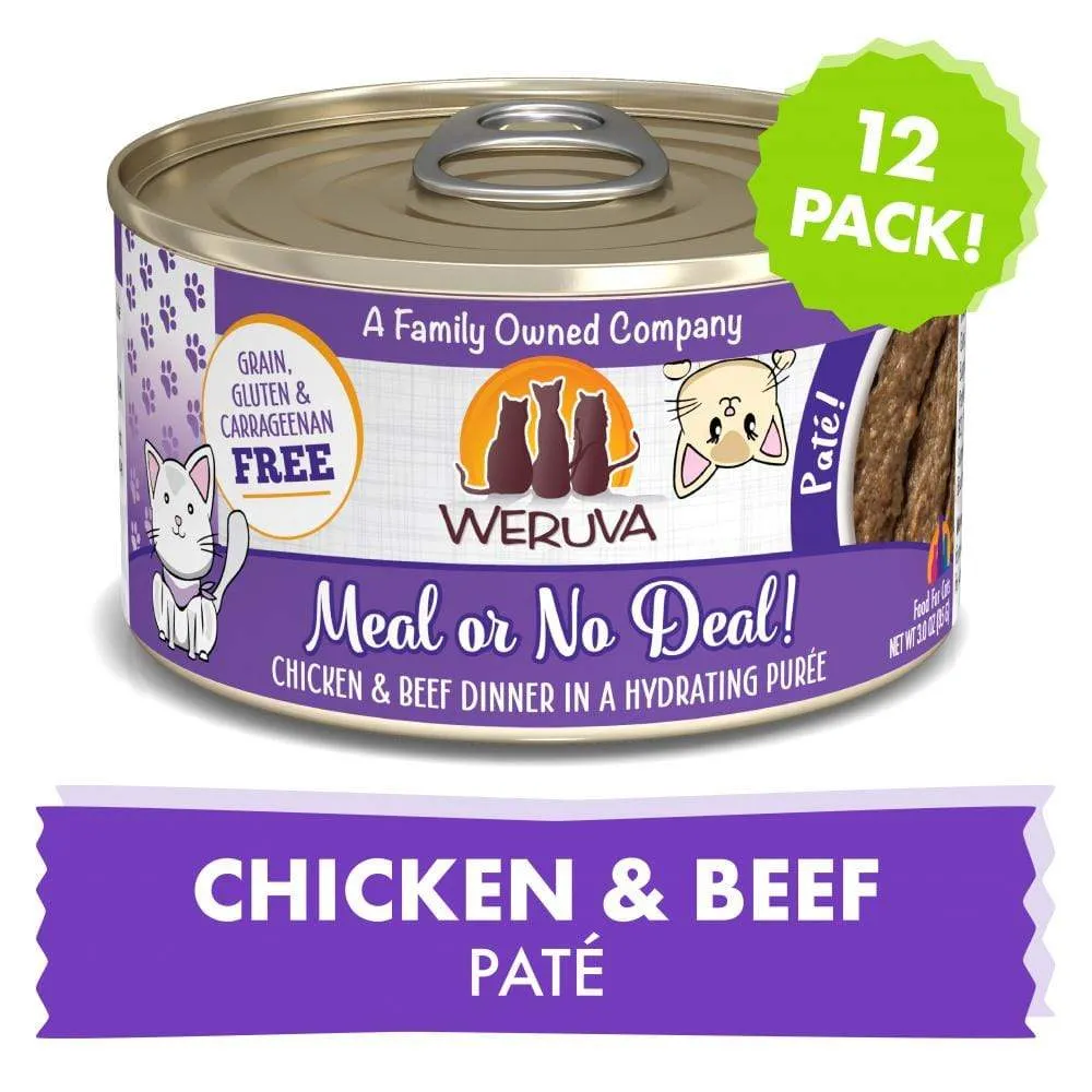 Weruva Classic Cat Pate Meal or No Deal! with Chicken & Beef Canned Cat Food