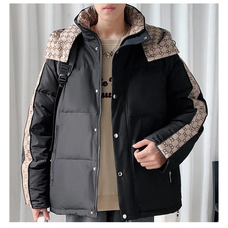 White Duck Down Versatile Thickened Rainproof Chic Down Jacket