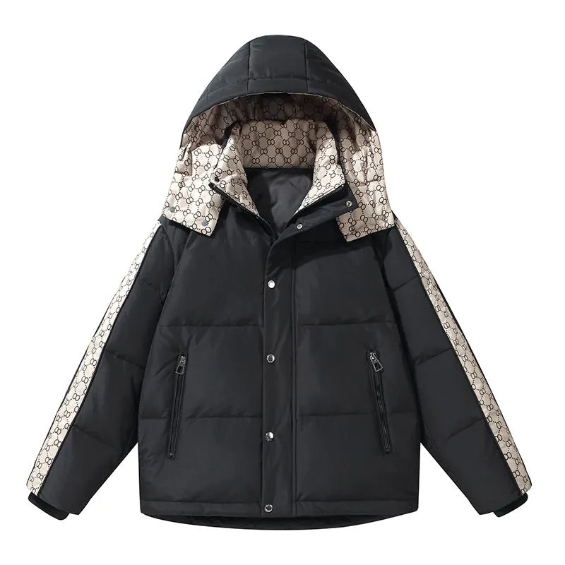 White Duck Down Versatile Thickened Rainproof Chic Down Jacket