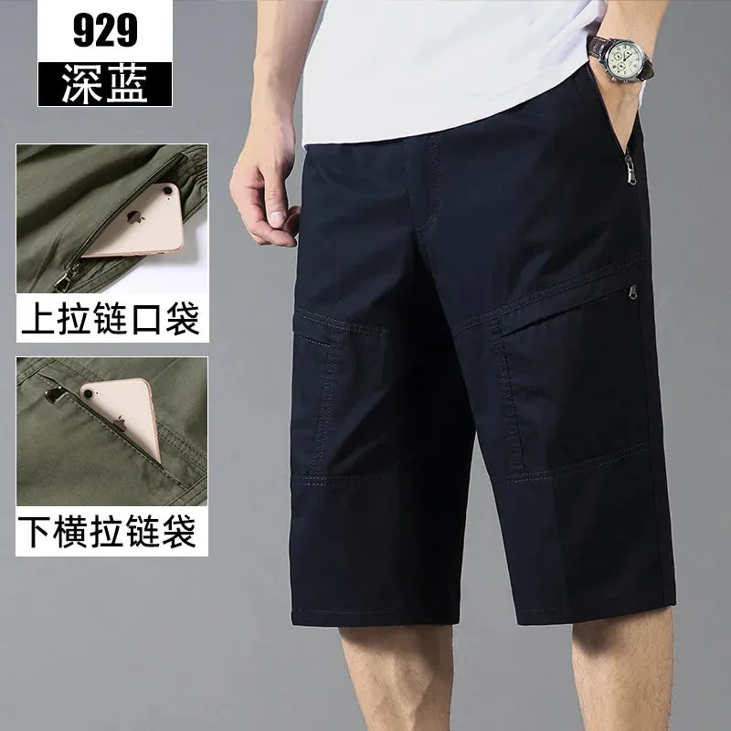 Wiaofellas  -  New Arrival Summer Men Fashion Shorts Slim Casual Knee Length Short Straight Shorts Bermuda for Men Hot Saling E75