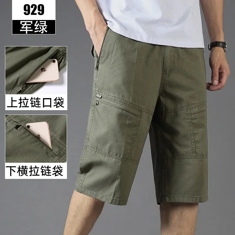 Wiaofellas  -  New Arrival Summer Men Fashion Shorts Slim Casual Knee Length Short Straight Shorts Bermuda for Men Hot Saling E75