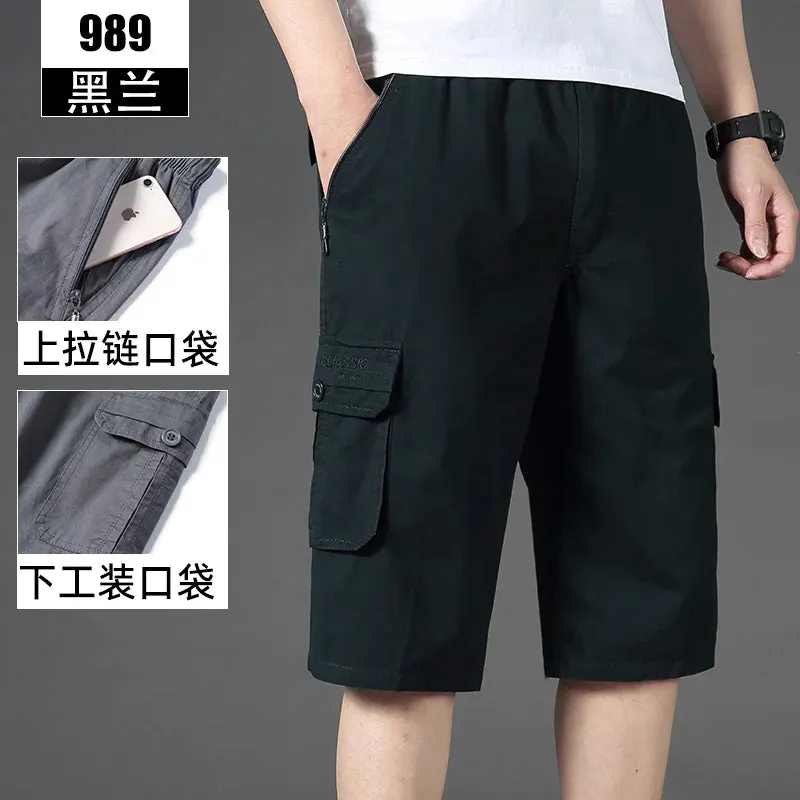 Wiaofellas  -  New Arrival Summer Men Fashion Shorts Slim Casual Knee Length Short Straight Shorts Bermuda for Men Hot Saling E75