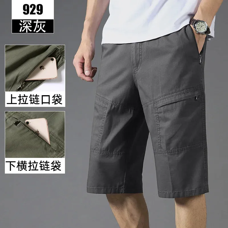 Wiaofellas  -  New Arrival Summer Men Fashion Shorts Slim Casual Knee Length Short Straight Shorts Bermuda for Men Hot Saling E75