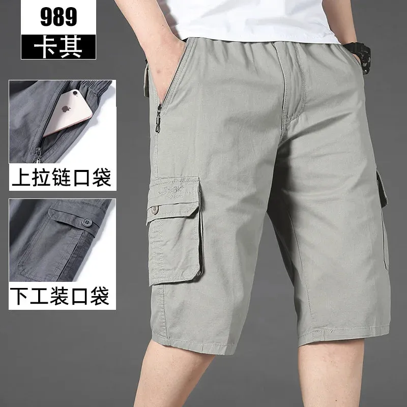 Wiaofellas  -  New Arrival Summer Men Fashion Shorts Slim Casual Knee Length Short Straight Shorts Bermuda for Men Hot Saling E75