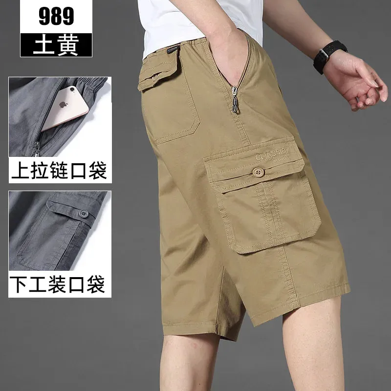 Wiaofellas  -  New Arrival Summer Men Fashion Shorts Slim Casual Knee Length Short Straight Shorts Bermuda for Men Hot Saling E75