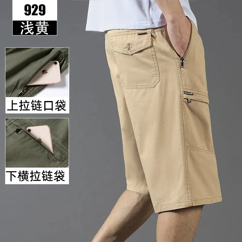 Wiaofellas  -  New Arrival Summer Men Fashion Shorts Slim Casual Knee Length Short Straight Shorts Bermuda for Men Hot Saling E75