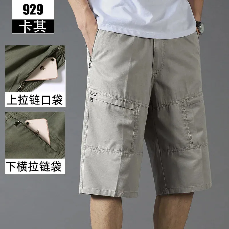 Wiaofellas  -  New Arrival Summer Men Fashion Shorts Slim Casual Knee Length Short Straight Shorts Bermuda for Men Hot Saling E75