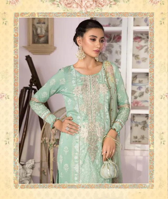 Women Unstitched Cotton Pakistani Suit Dress material