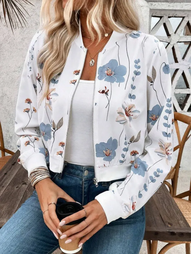 Zipper Decorations Long Sleeve Cardigan Jacket